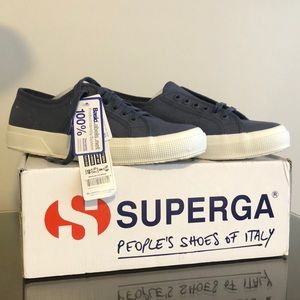 Superga Cotu classic canvas navy blue shoes